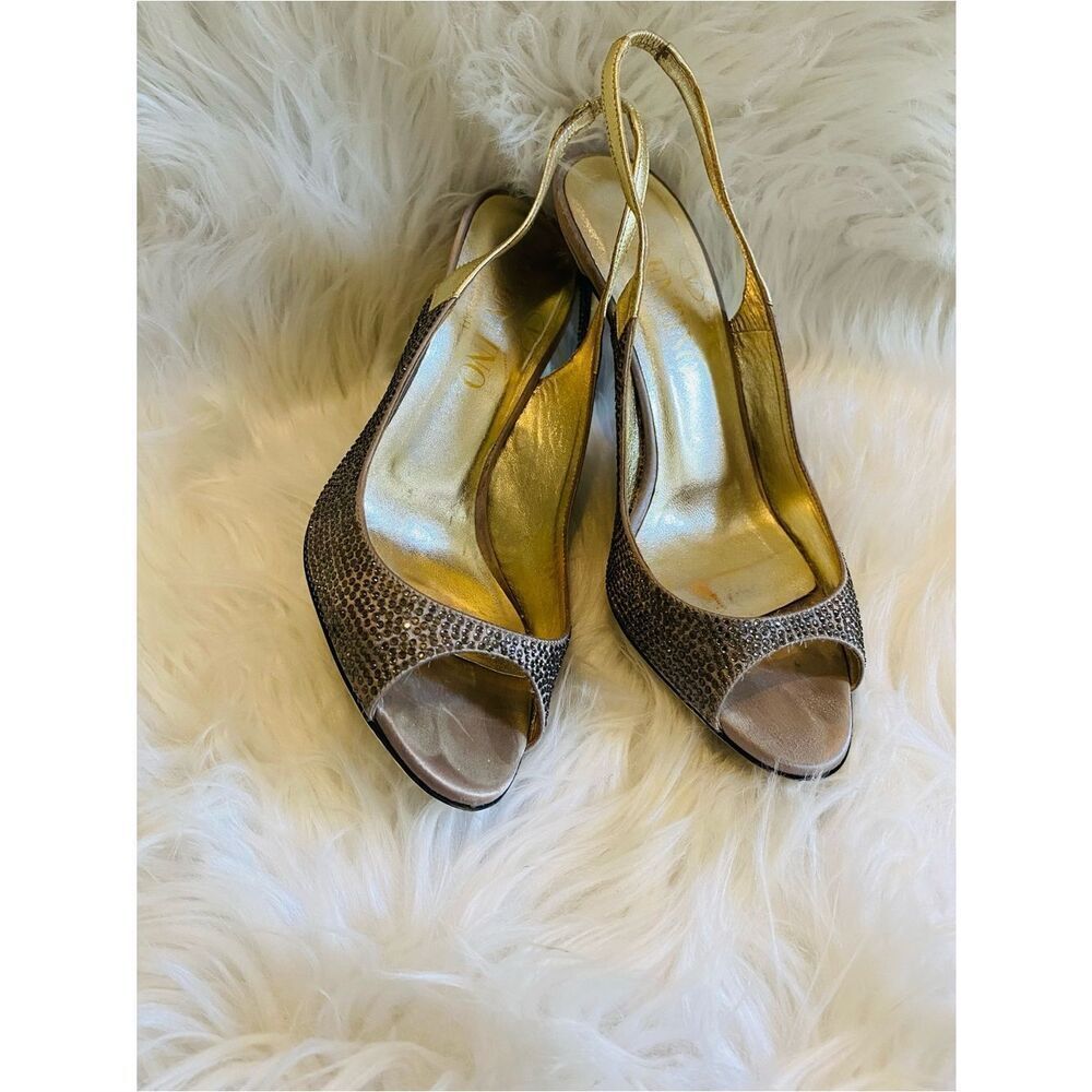 🛍️ Valentino Garavani Authentic, Vintage Crystal Slingback Pumps w/ Box & Bag